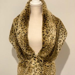 INC Faux Fur Scarf NWT